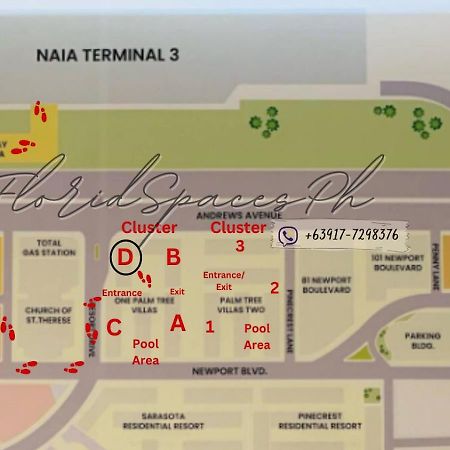 One Palm Tree Villas Condominium - Studio 10Th-O Fl With Balcony - Across Terminal 3 Airport Манила Экстерьер фото